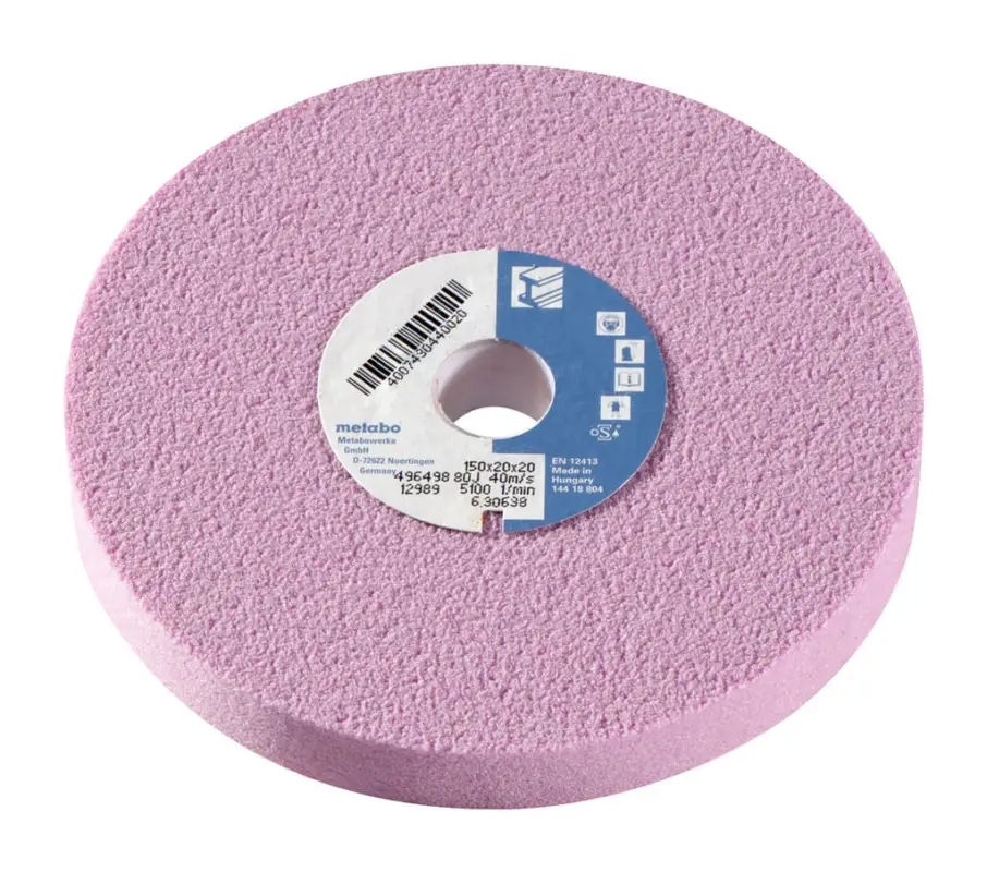 Neu Metabo Schleifscheibe 150 x 20 x 20 mm 80 J Edelkorund für Doppelschleifer