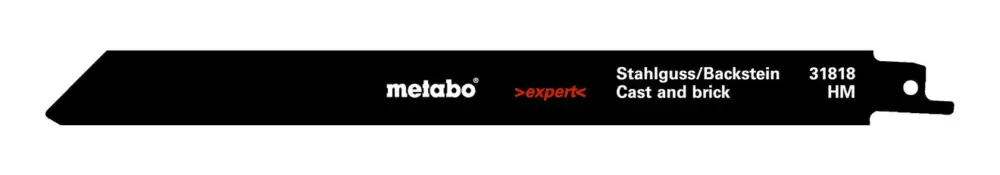 Begrenztes Angebot Metabo Säbelsägeblätter Stahlgußrohre Serie expert 225 x 1,25 mm HM-beschichtet Korn 30