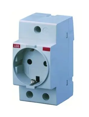 ABB Steckdose REG 250V AC 16A SCHUKO mit erhöhtem Berührungsschutz 2,5TE 68mm IP3X Saisonangebot