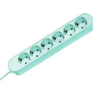 Bachmann Steckdosenleiste 6fach weiß 5m 35° IP20 1,5qmm Heißes Angebot