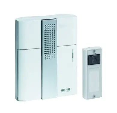 Angebot Grothe Funk-Gong 8V/AC/DC 86dB elektronisch Kunststoff IP20 weiß/silber 0,3A