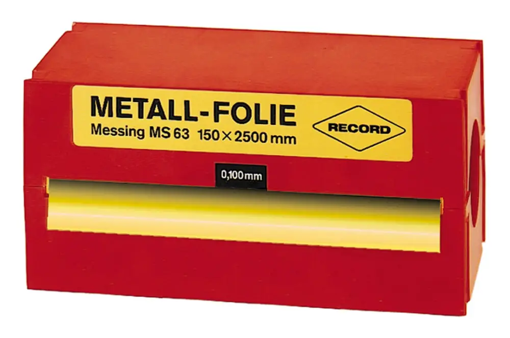 Record Metallfolie Messing 150 x 2500 x 0,2 mm Preis Gesenkt