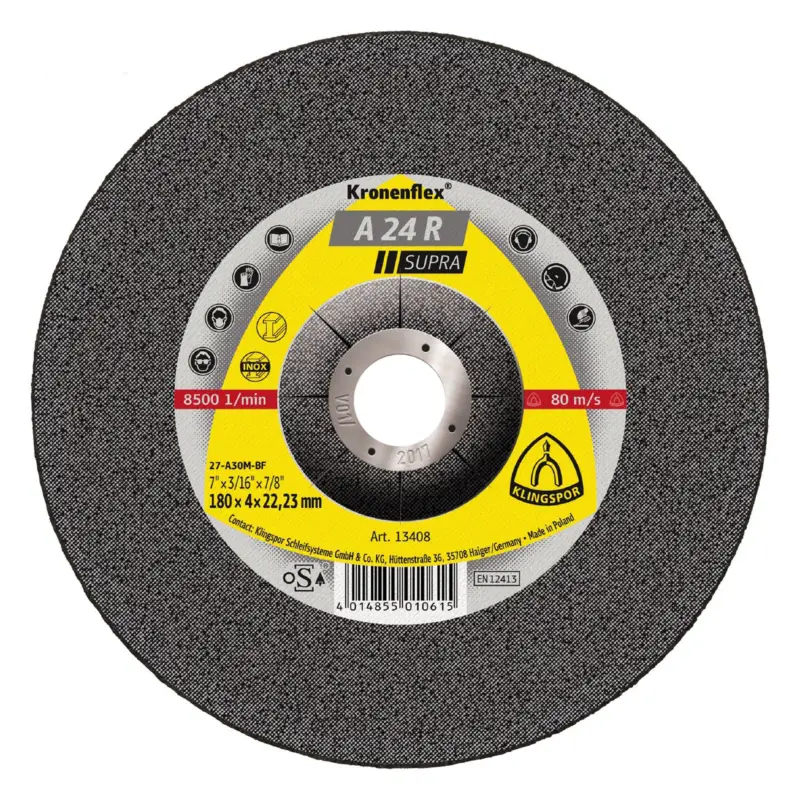 Klingspor Schruppscheibe A24R Supra 115 x 6 mm gekröpft Preisknaller