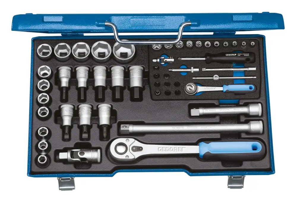 Gedore Steckschlüssel-Garnitur 1/4" + 1/2" 50tlg. 19 V20U-10 Online Kaufen