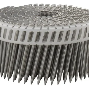 Makita Accesorios F-33700 Clavo en bobina para madera sobre piedra galvanizado liso 2,52 x 65 mm para Makita AN610/620/711 Tacker de construcción Abverkauf