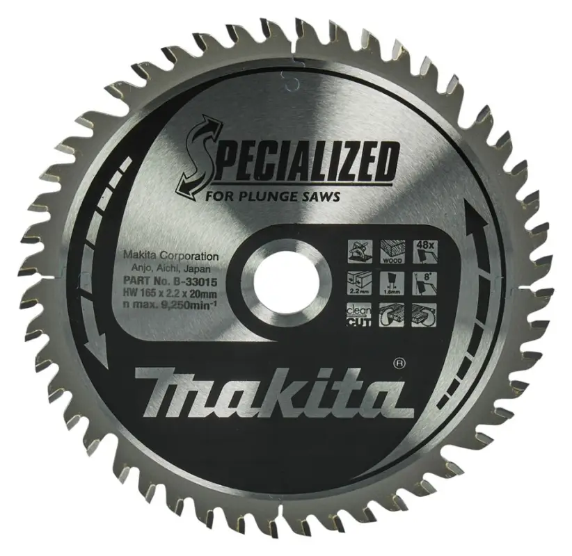 Jetzt Bestellen Makita Zubehör B-33015 HM-Kreissägeblatt Spezial 165 x 20 x 48T