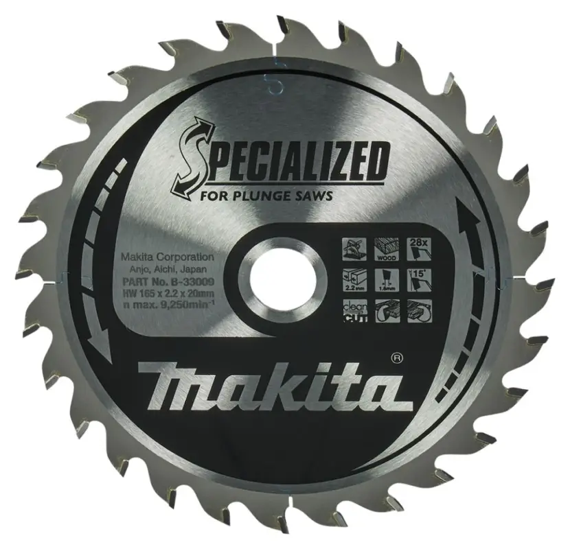 Günstig Makita Zubehör B-33009 HM-Kreissägeblatt Spezial 165 x 20 x 28T