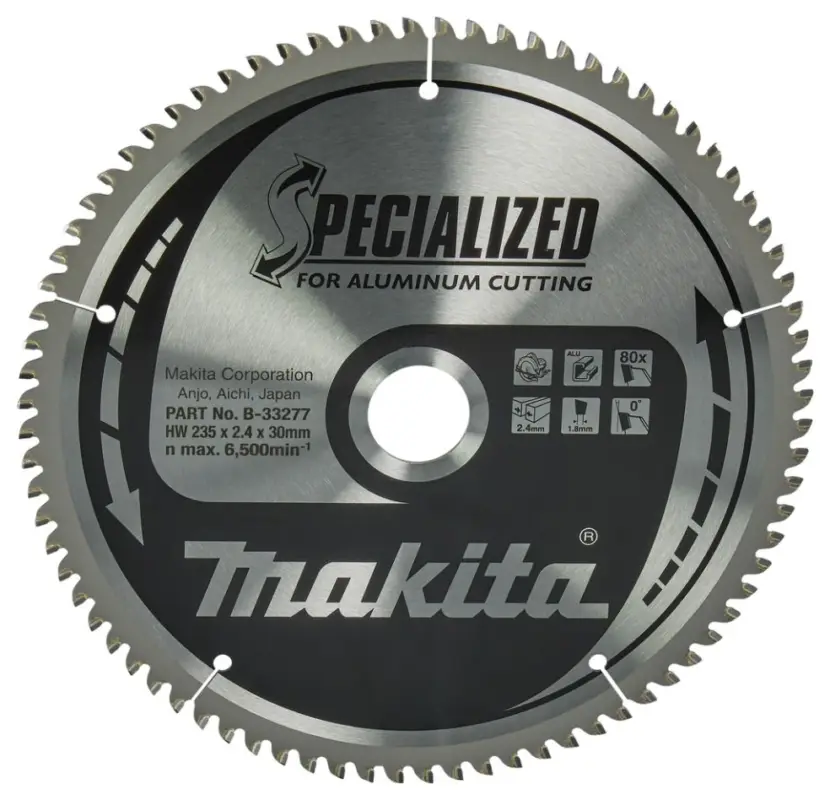 Schnäppchen Makita Zubehör B-33277 HM-Sägeblatt Spec. Aluminium 235 x 30 x 80T
