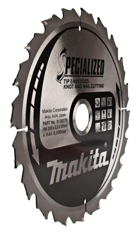 Makita Accessoires B-09379 HM zaagblad Tip E 235 x 30 x 16T Mega-Angebot