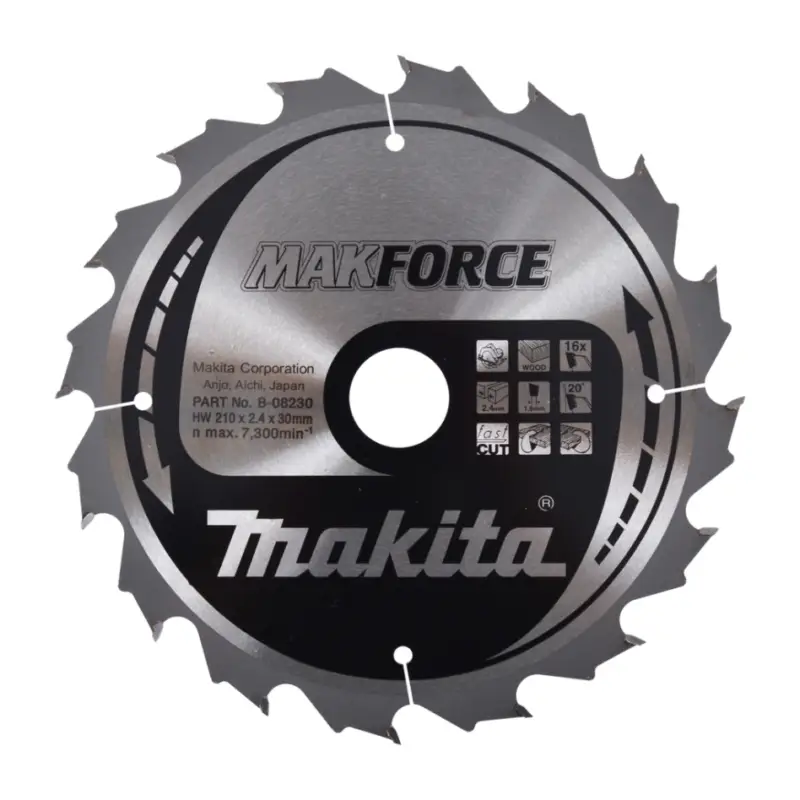 Markenware Makita Accessoires B-08230 HM-zaagblad Hout 210 x 30 x 16T