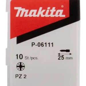 Angebot Makita Accessoires P-06111 Schroefbit PZ2x25 10 st.