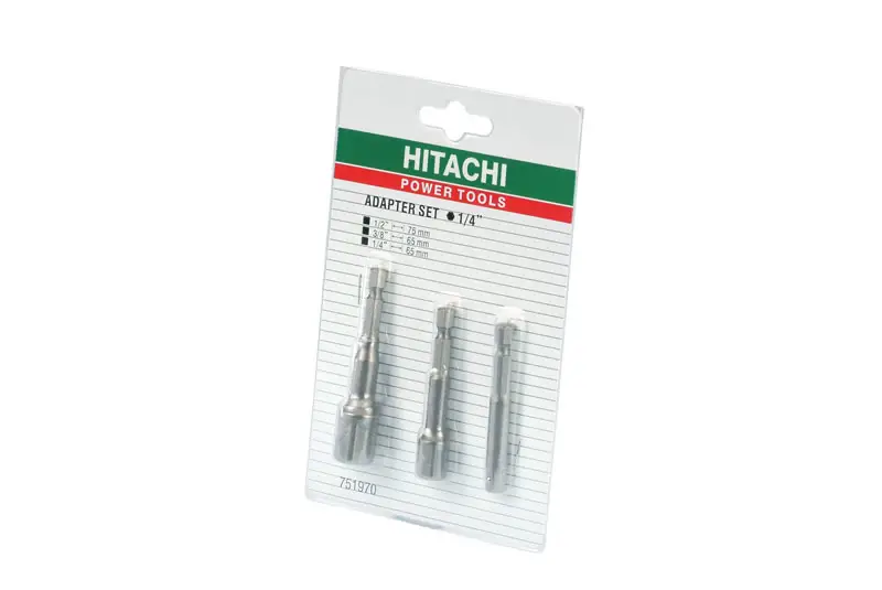 HiKOKI Zubehör 751970 Adaptersatz für Stecknüsse 1/4-3/8"-1/2 Letzte Chance