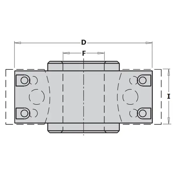 CMT 693.120.50 Profielfreeskop met Spaanbegrenzer 120x50x40 mm ALU MAN Echt
