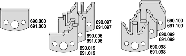 Schnäppchen CMT 693.013.03 Profilmesserkopf mit Begrenzer 120x50x40 mm ALU MAN + 7 Messer