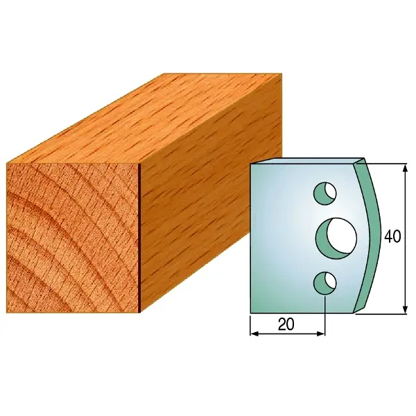 Sonderaktion CMT 690.000 Profilmesserpaar Höhe 40 mm Nummer 0