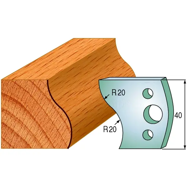 Begrenztes Angebot CMT 690.009 Profilmesserpaar Höhe 40 mm Nummer 9
