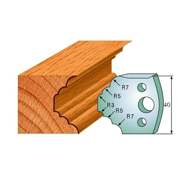 Beliebt CMT 690.021 Profilmesserpaar Höhe 40 mm Nummer 21