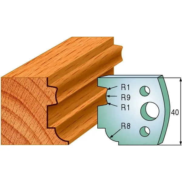 Neu Im Sortiment CMT 690.026 Profilmesserpaar Höhe 40 mm Nummer 26