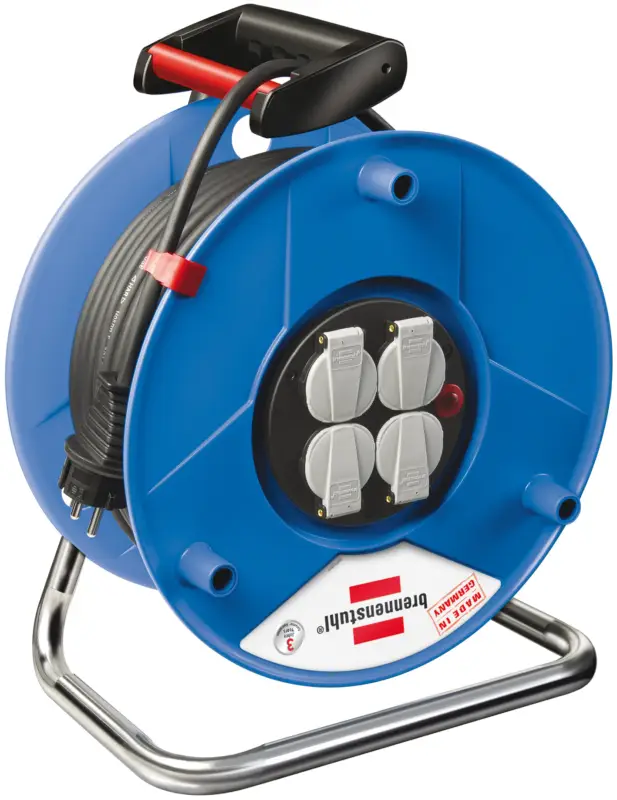 Brennenstuhl 1208060 KabeltrommelKabel-L.50m H05VV-F 3G1,54xSchuko Steckdosen Breflex-Spezial-Ku. Sofort Bestellen