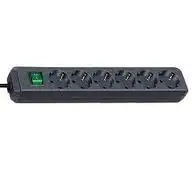 Brennenstuhl 1159500015 Eco-Line Power strip 6-way + switch 1,5m H05VV-F 3G1,5 black Schneller Versand