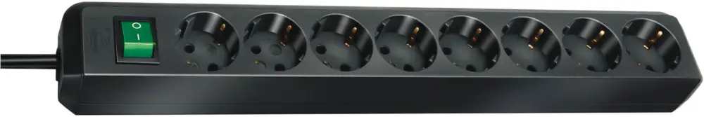 Abverkauf Brennenstuhl 1159300018 Eco-Line Power strip 8-way + switch 3m H05VV-F 3G1,5 black