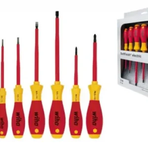 Preisknaller Wiha 00833 320NK6 SoftFinish 6-delige schroevendraaierset VDE Sleuf-Philips