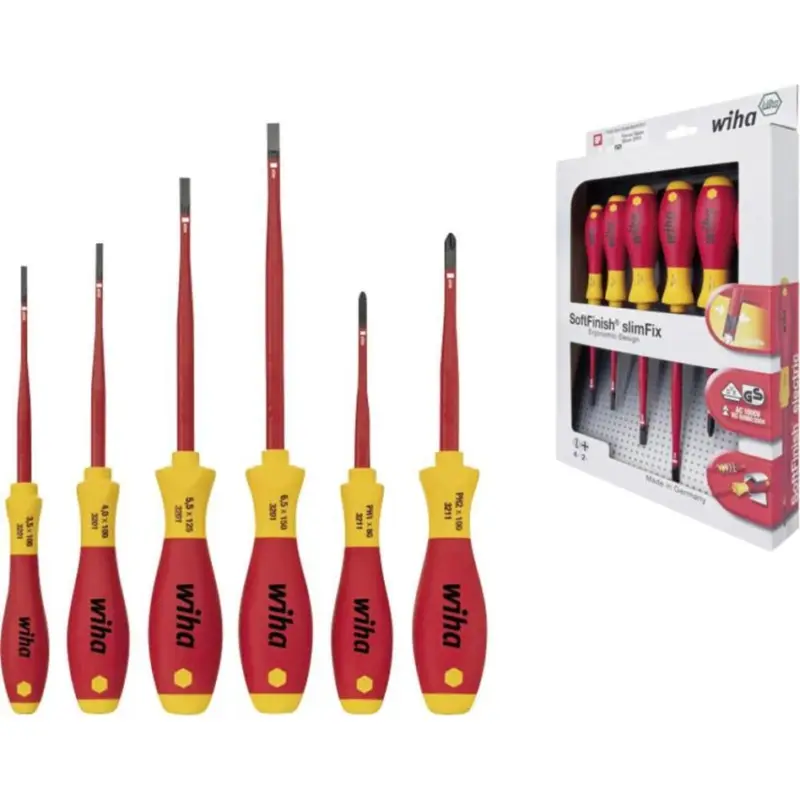 Heißes Angebot Wiha 35389 Zestaw wkrętaków SoftFinish electric slimFix 6szt. 3201K6