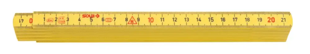 Wochenendangebot Sola 53030101 G59-2-10 HK2/10G Duimstok (vouw) kunststof 2m - 10-delig