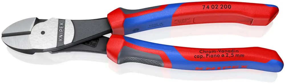 Knipex 74 02 200 Kraft-Seitenschneider schwarz atramentiert 200 mm Sichere Zahlung