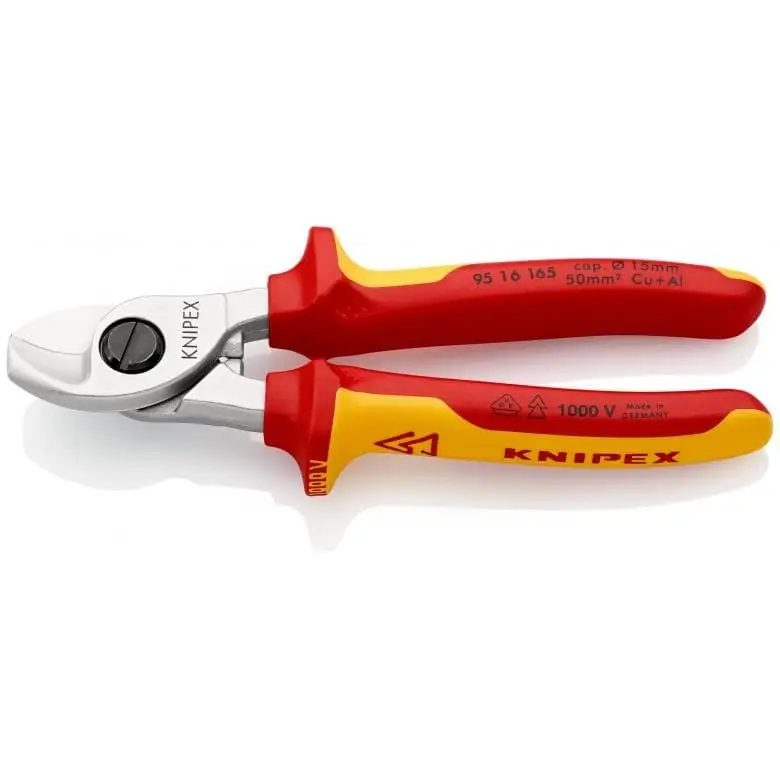 Neu Im Sortiment Knipex 95 16 165 95 16 165 Kabelschere verchromt VDE 165 mm