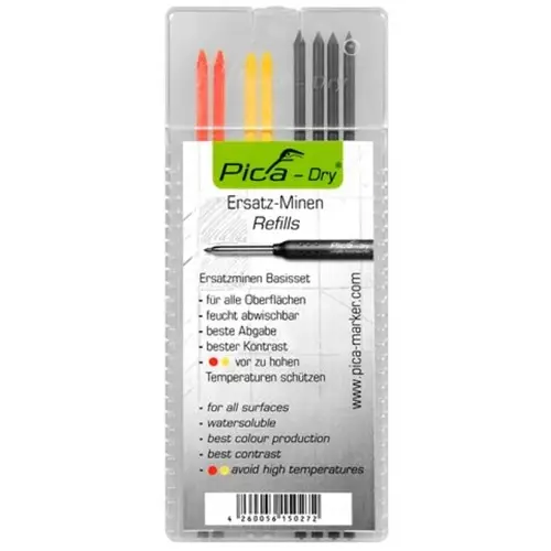 Neu Im Sortiment Pica PI4020 4020 Dry Ersatzminen Graphit für Markierungsstift