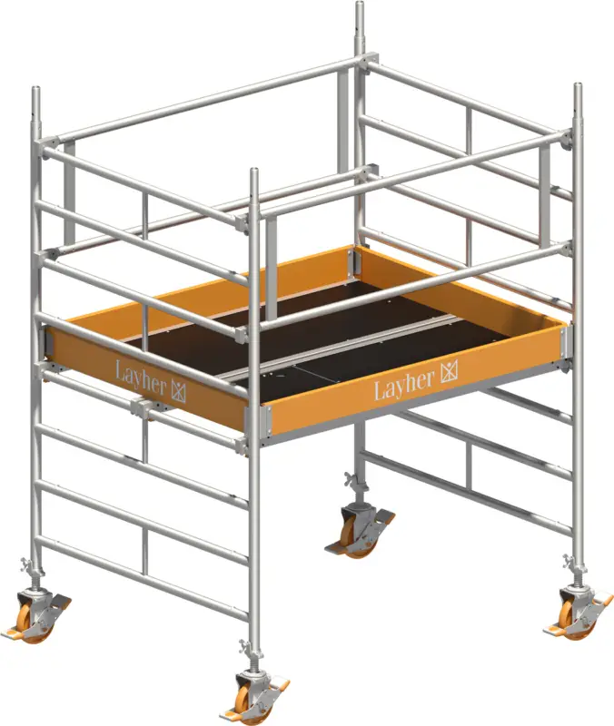 Knallerangebot Fahrgerüst Layher Uni Kompakt P2 1405001 - Arbeitshöhe 3,20 m