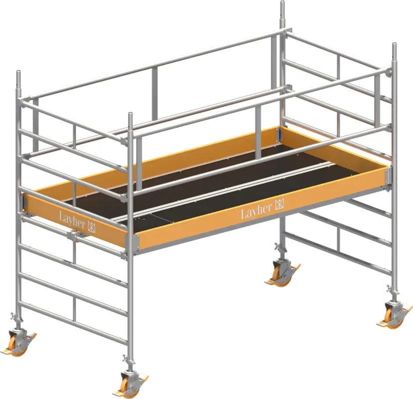Fahrgerüst Layher Uni Breit P2 1402101 - Arbeitshöhe 3,20 m Begrenztes Angebot