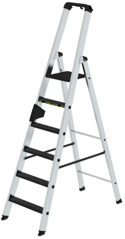 Günzburger Stehleiter 250 kg clip-step R13 Alu 6 Stufen Must-Have