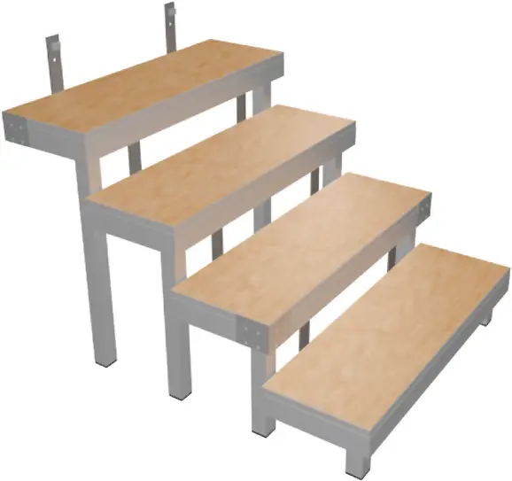 Angebot Bütec Bühnentreppe Alu 1-stufig Indoor