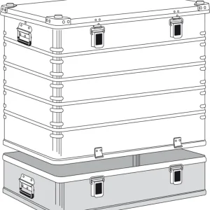 Beliebt ZARGES Alu Universalkiste K 470 Plus Oberteil 240 Liter