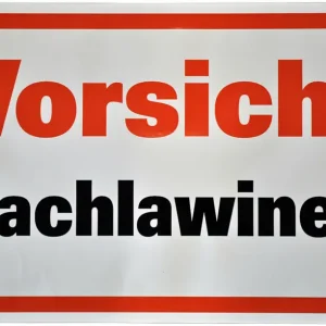 Super-Preis ESDA Klebeschild - Dachlawine