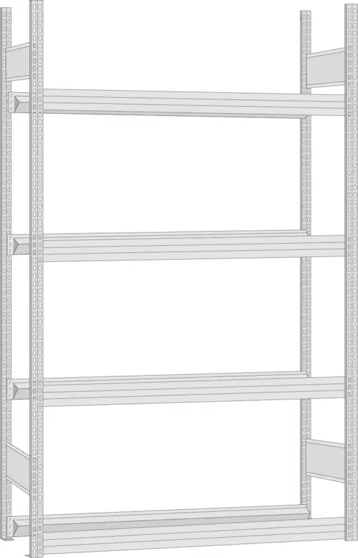 Regalwerk Reifenregal Grundfeld 2500 x 875 x 500 mm Highlight
