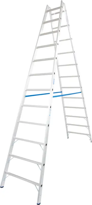 Solange Der Vorrat Reicht Krause Alu-Sprossendoppelleiter 2x12 Sprossen