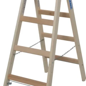 Krause Holz-Sprossendoppelleiter 2x4 Sprossen Neue Ware