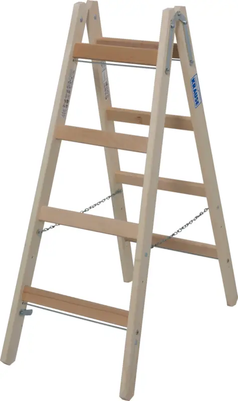 Krause Holz-Sprossendoppelleiter 2x4 Sprossen Neue Ware