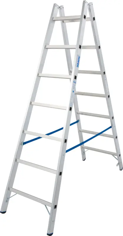 Abverkauf Krause Alu-Sprossendoppelleiter 2x7 Sprossen