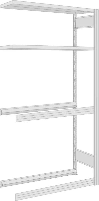 Regalwerk Garagenregal Anbaufeld 2000 x 1005 x 400 mm Knallerangebot