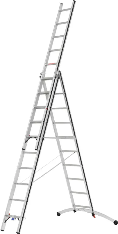 Angebot Hymer Alu-Pro Mehrzweckleiter Smart-Base 3-teilig 3x10 Sprossen