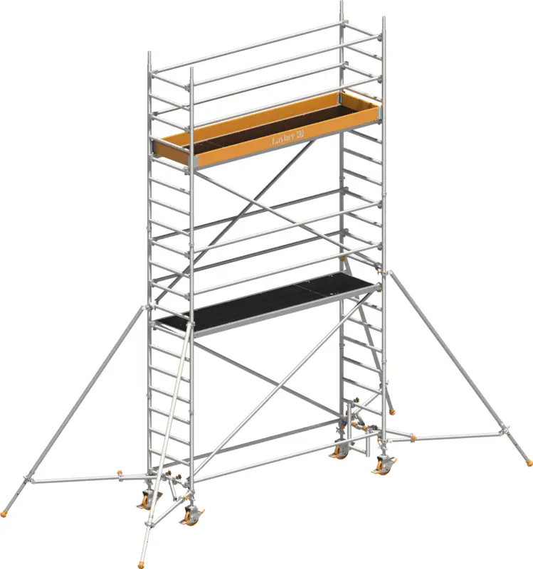 Fahrgerüst Layher Uni Standard P2 1401124 mit Stützen - Arbeitshöhe 6,20 m Aktuell