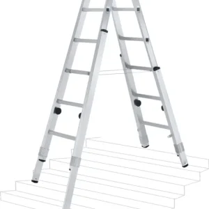 Super-Preis ZARGES Leiter Stehleiter Varioflex B - 2x8 Sprossen