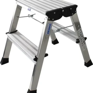 Krause Alu-Doppel-Klapptritt Rolly® 2x2 Stufen Alu Rabatt
