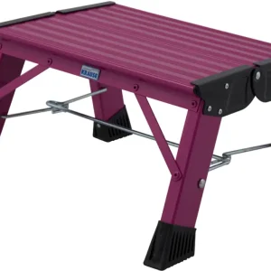 Krause Alu-Klapptritt Treppy 1 Stufe Pink Schnäppchen