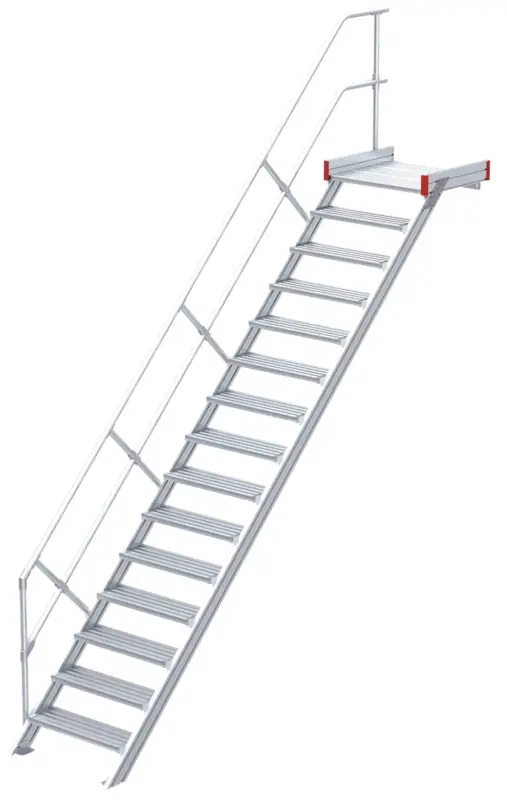 euroline Podesttreppe 45° 15 Stufen - 600 mm Finale Aktion