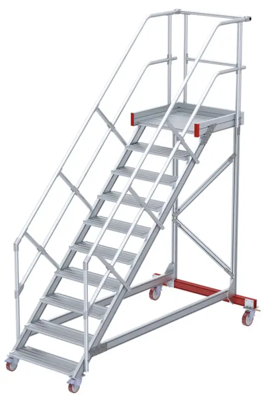 Neu euroline Wartungsbühne 45° 10 Stufen - 1000 mm